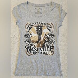 Gray Nashville Graphic T-Shirt